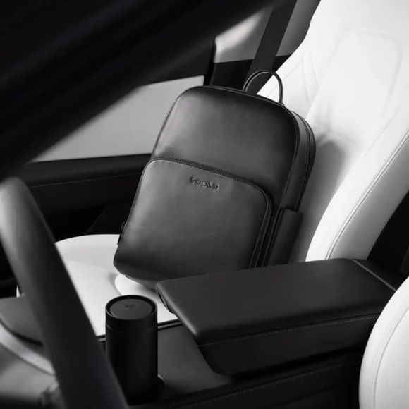 Tesla Black Modern Backpack - Picture 1 of 2